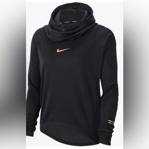 Nike Black Pullover with Gold Swoosh